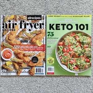 Air Fryer & Keto 101 recipe magazine, cookbooks
